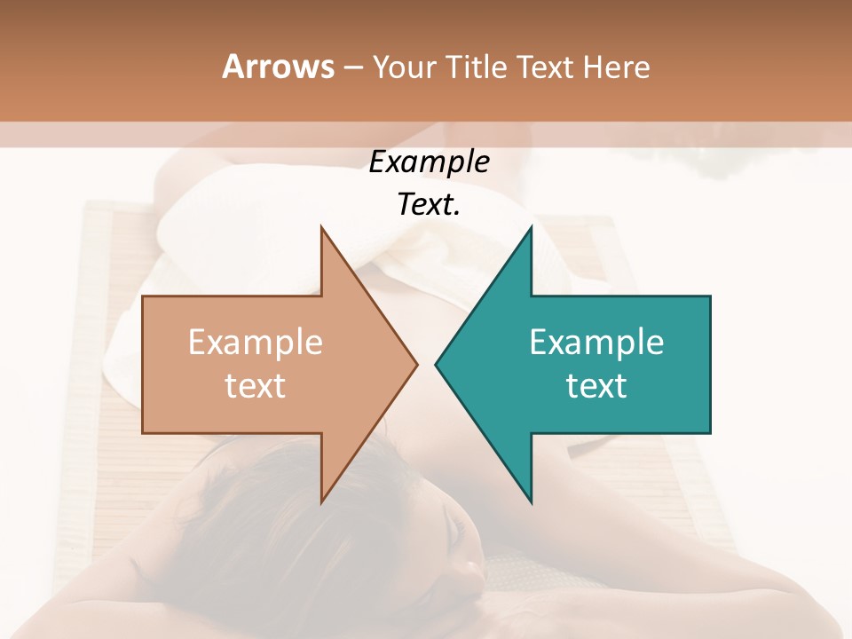 A Woman Laying On A Mat With A Towel On It PowerPoint Template