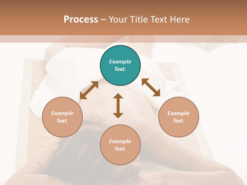 A Woman Laying On A Mat With A Towel On It PowerPoint Template