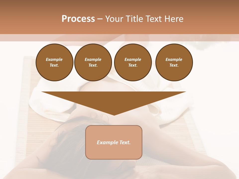 A Woman Laying On A Mat With A Towel On It PowerPoint Template