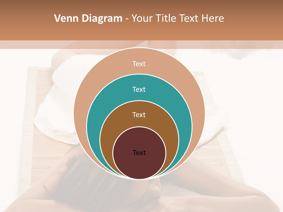 A Woman Laying On A Mat With A Towel On It PowerPoint Template
