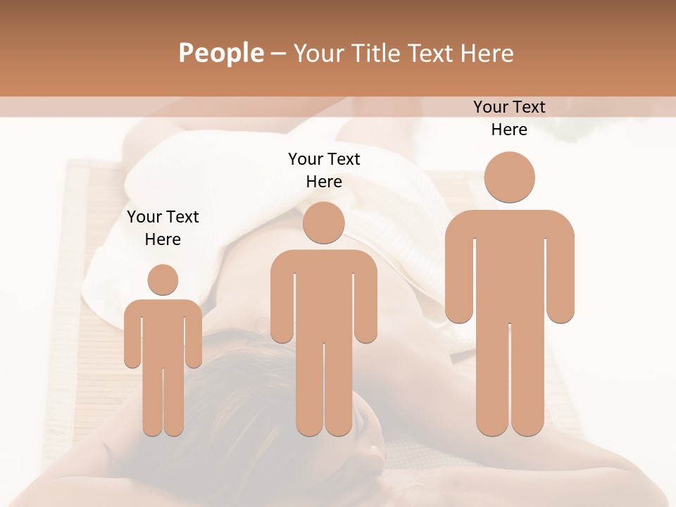 A Woman Laying On A Mat With A Towel On It PowerPoint Template