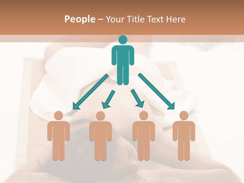 A Woman Laying On A Mat With A Towel On It PowerPoint Template