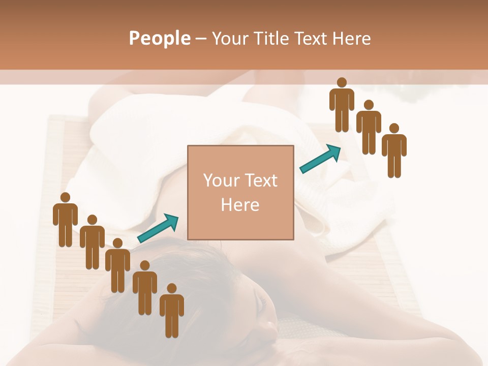 A Woman Laying On A Mat With A Towel On It PowerPoint Template