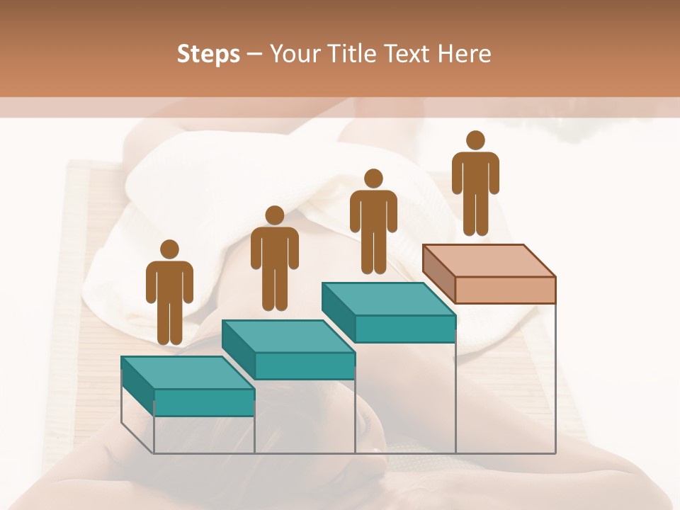 A Woman Laying On A Mat With A Towel On It PowerPoint Template