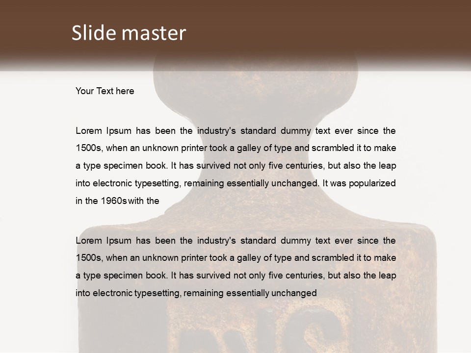 A Brown Vase Sitting On Top Of A Table PowerPoint Template