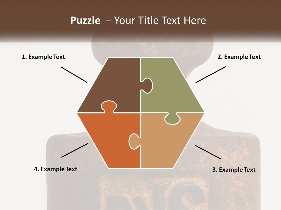 A Brown Vase Sitting On Top Of A Table PowerPoint Template