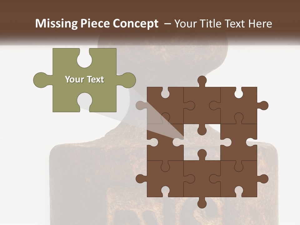 A Brown Vase Sitting On Top Of A Table PowerPoint Template