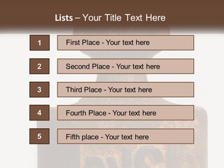 A Brown Vase Sitting On Top Of A Table PowerPoint Template