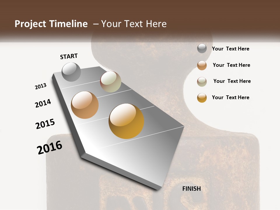 A Brown Vase Sitting On Top Of A Table PowerPoint Template