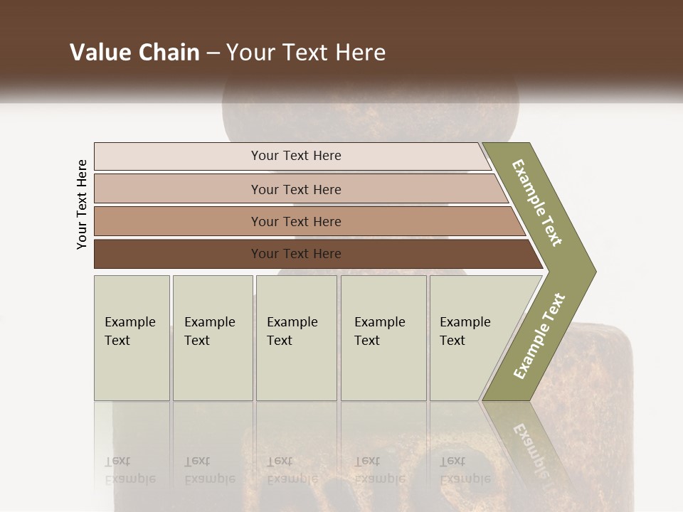 A Brown Vase Sitting On Top Of A Table PowerPoint Template