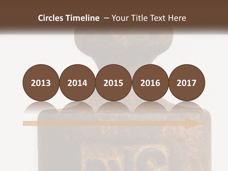 A Brown Vase Sitting On Top Of A Table PowerPoint Template