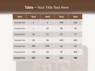 A Brown Vase Sitting On Top Of A Table PowerPoint Template