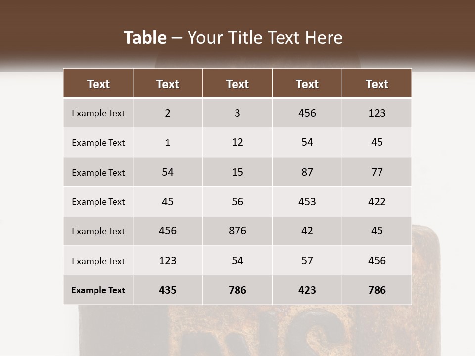 A Brown Vase Sitting On Top Of A Table PowerPoint Template