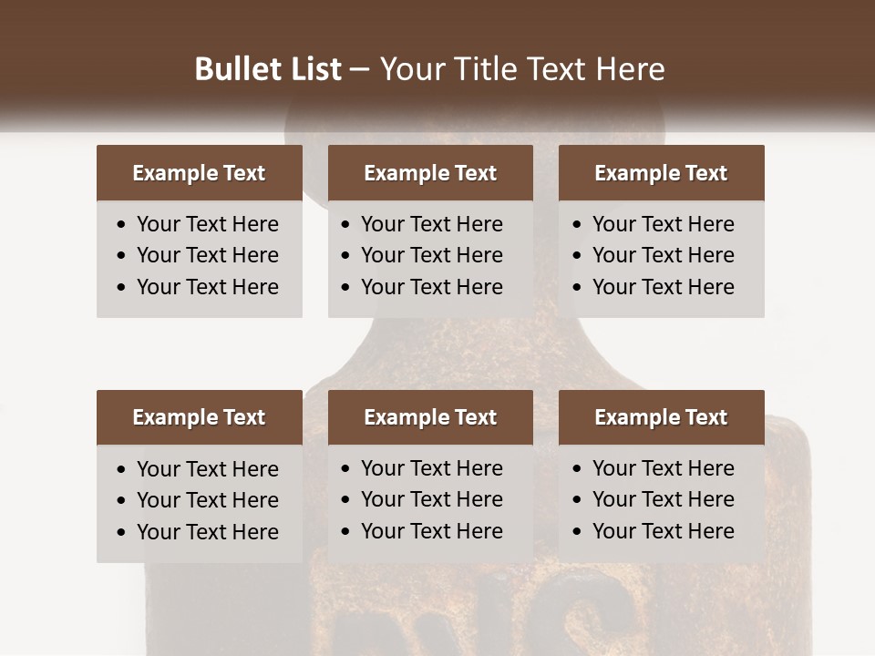 A Brown Vase Sitting On Top Of A Table PowerPoint Template