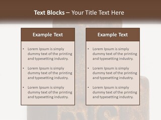 A Brown Vase Sitting On Top Of A Table PowerPoint Template