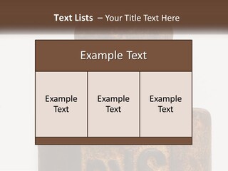 A Brown Vase Sitting On Top Of A Table PowerPoint Template