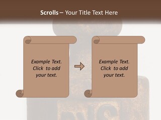 A Brown Vase Sitting On Top Of A Table PowerPoint Template