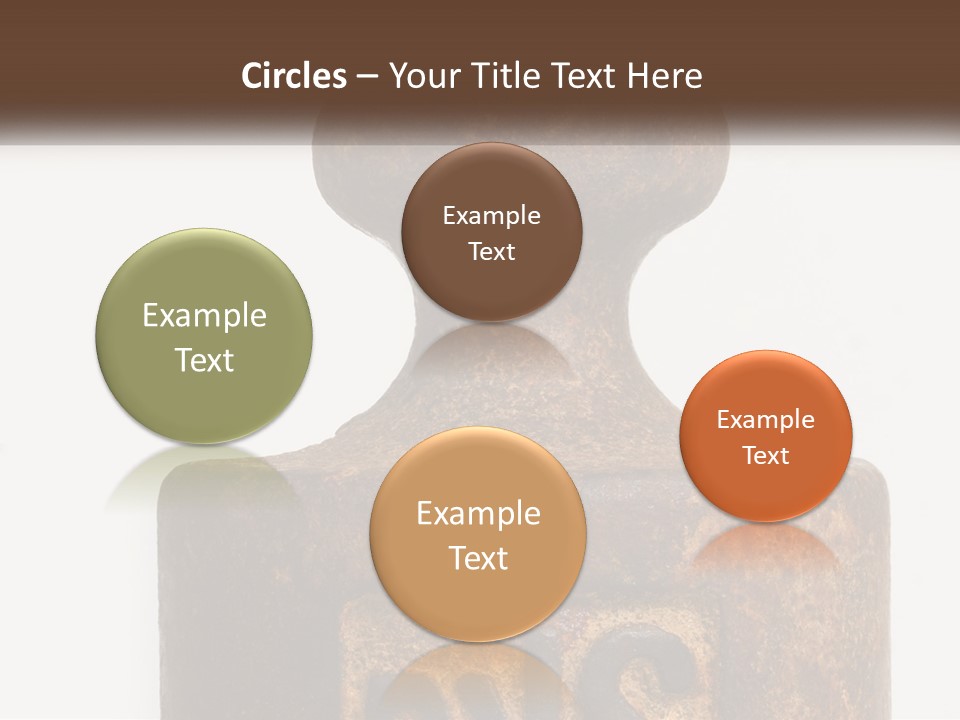 A Brown Vase Sitting On Top Of A Table PowerPoint Template