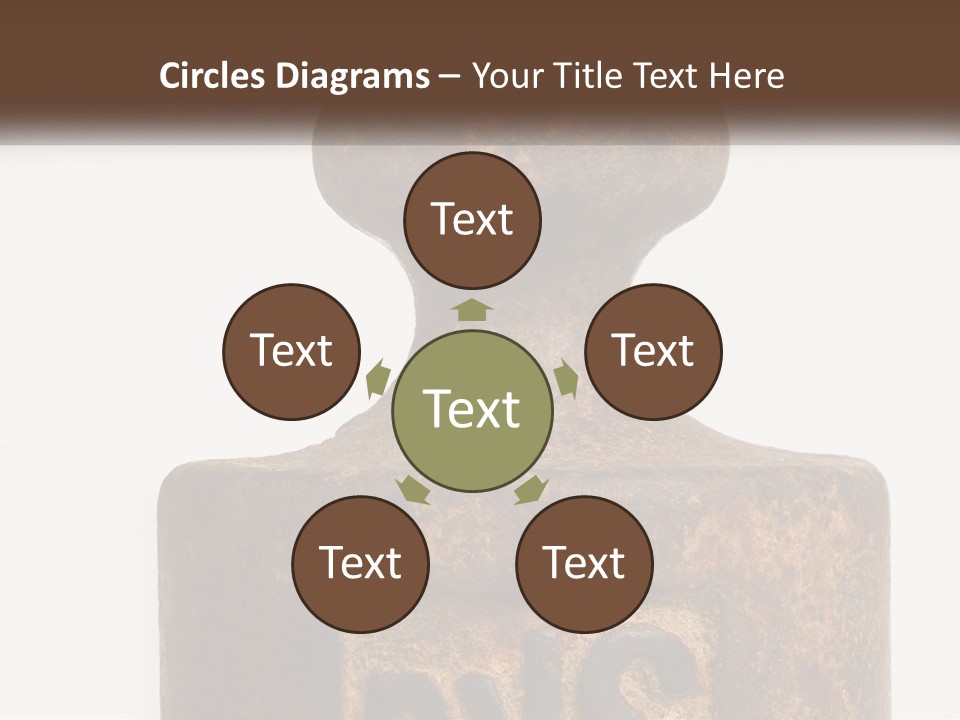 A Brown Vase Sitting On Top Of A Table PowerPoint Template