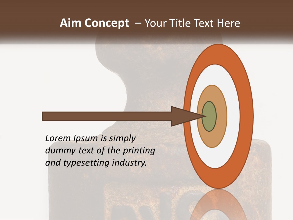 A Brown Vase Sitting On Top Of A Table PowerPoint Template