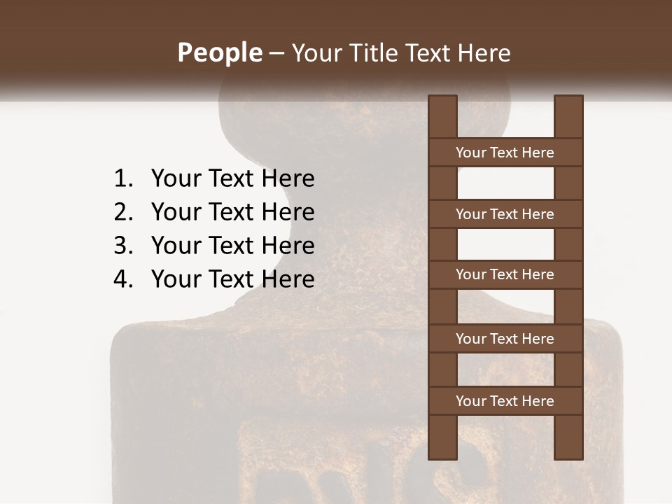 A Brown Vase Sitting On Top Of A Table PowerPoint Template