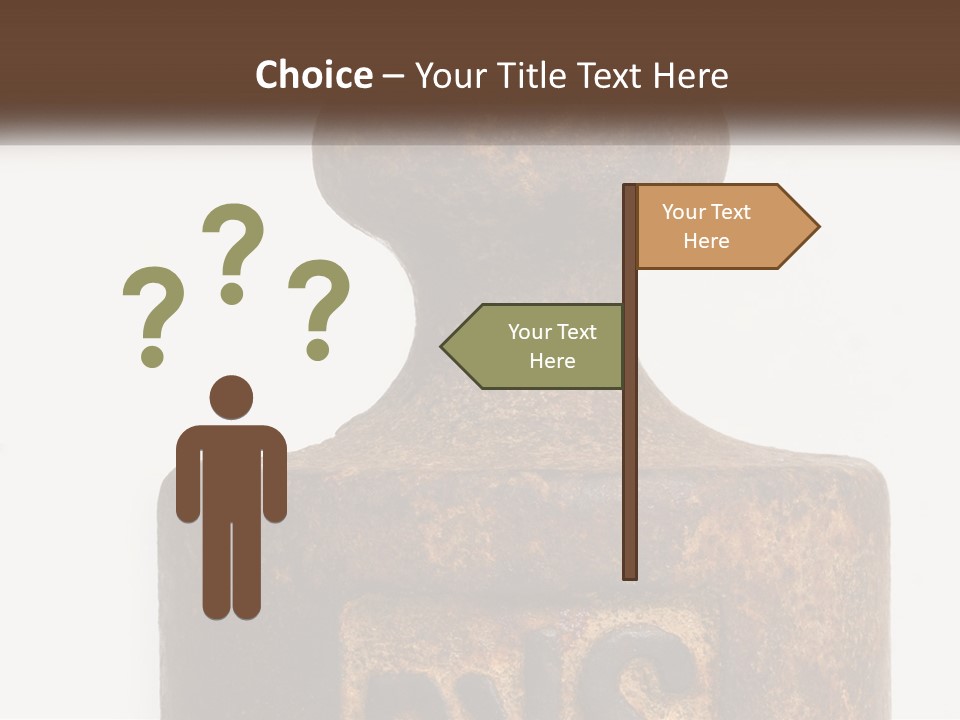 A Brown Vase Sitting On Top Of A Table PowerPoint Template