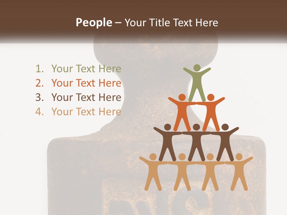 A Brown Vase Sitting On Top Of A Table PowerPoint Template