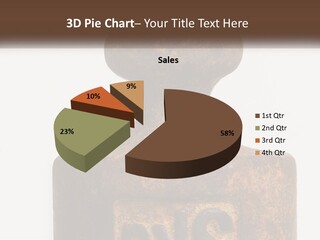 A Brown Vase Sitting On Top Of A Table PowerPoint Template