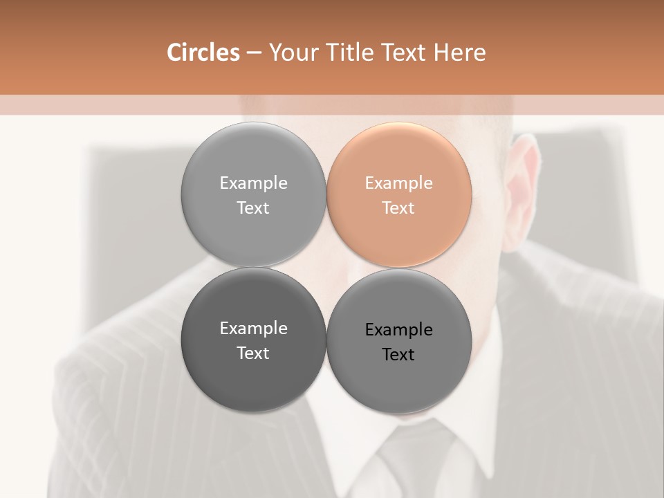 A Man In A Suit Is Looking At The Camera PowerPoint Template