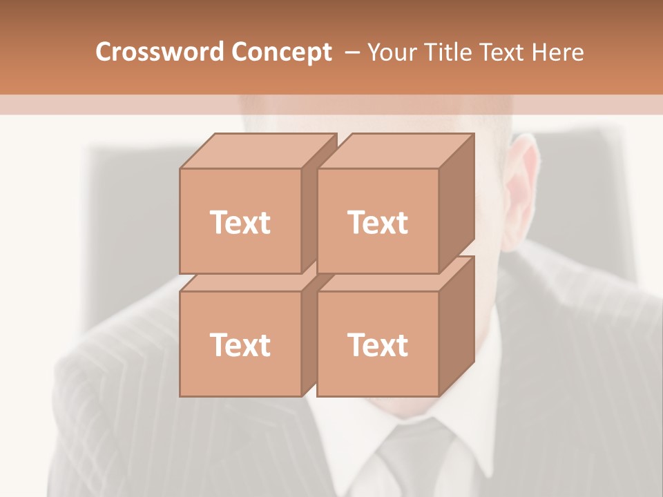 A Man In A Suit Is Looking At The Camera PowerPoint Template