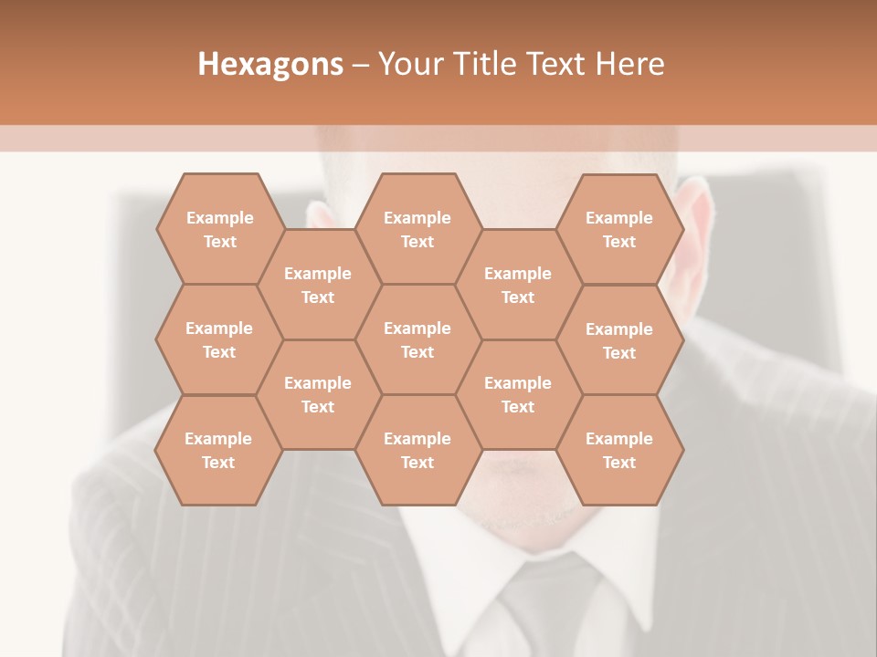 A Man In A Suit Is Looking At The Camera PowerPoint Template