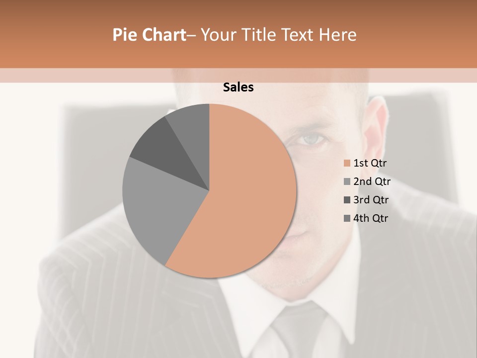 A Man In A Suit Is Looking At The Camera PowerPoint Template