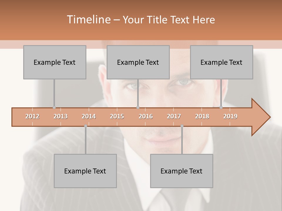 A Man In A Suit Is Looking At The Camera PowerPoint Template