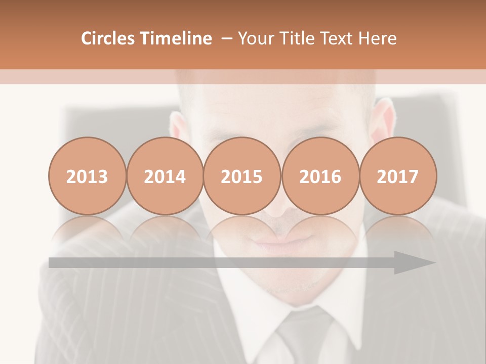 A Man In A Suit Is Looking At The Camera PowerPoint Template