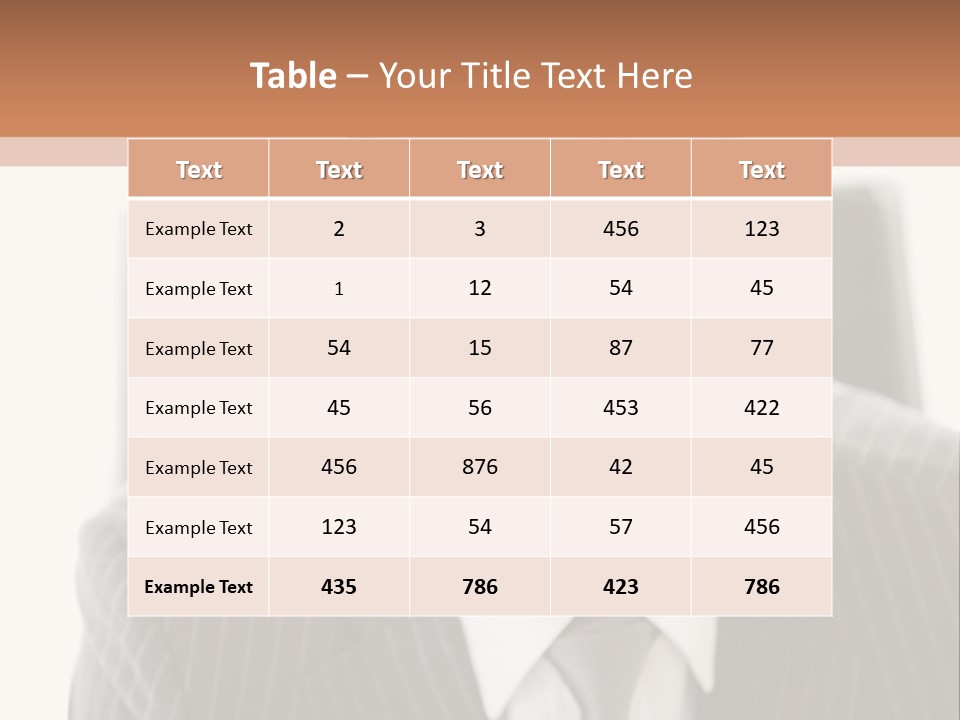 A Man In A Suit Is Looking At The Camera PowerPoint Template