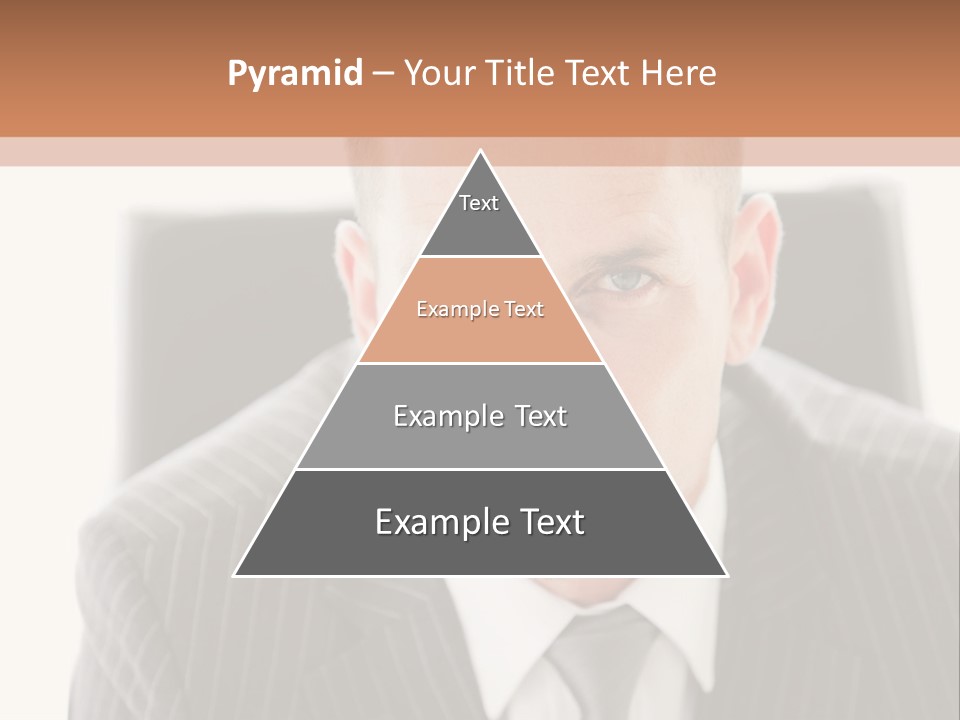 A Man In A Suit Is Looking At The Camera PowerPoint Template