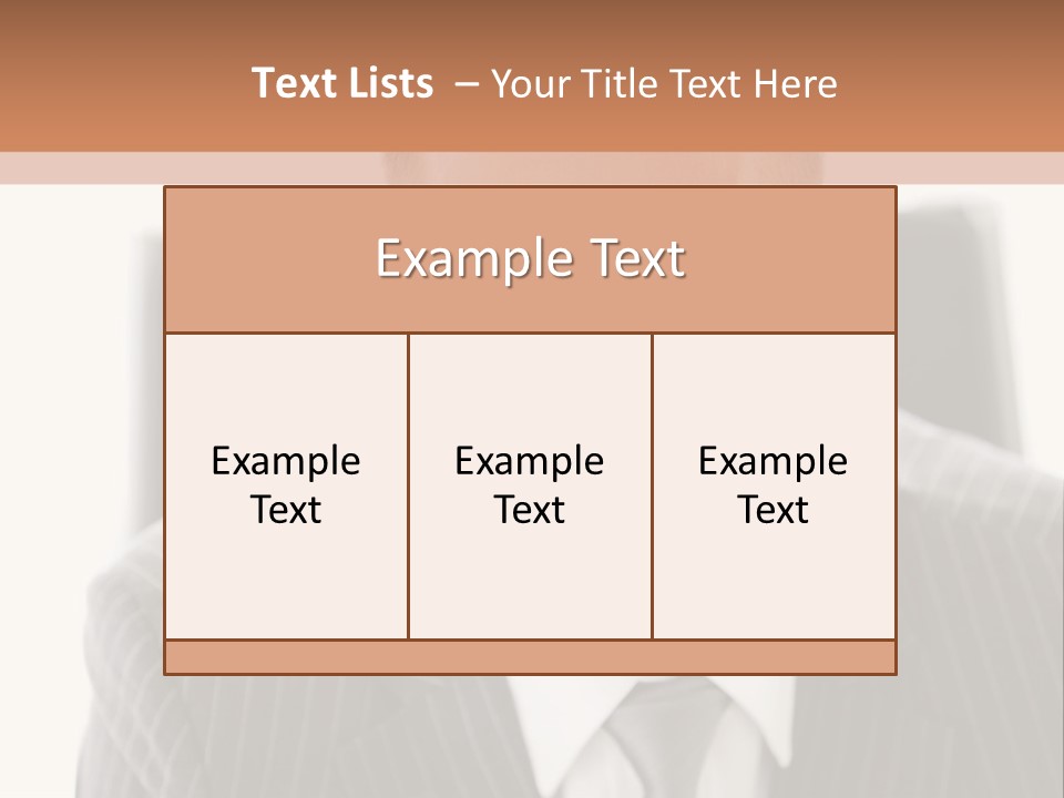 A Man In A Suit Is Looking At The Camera PowerPoint Template
