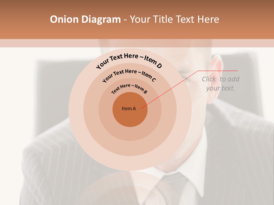 A Man In A Suit Is Looking At The Camera PowerPoint Template