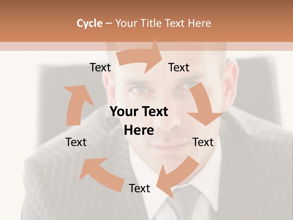 A Man In A Suit Is Looking At The Camera PowerPoint Template