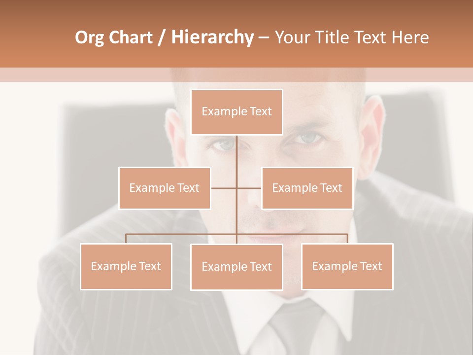 A Man In A Suit Is Looking At The Camera PowerPoint Template