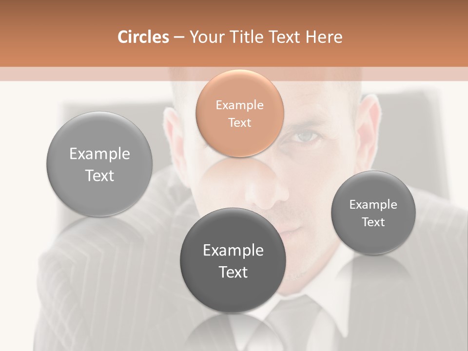 A Man In A Suit Is Looking At The Camera PowerPoint Template