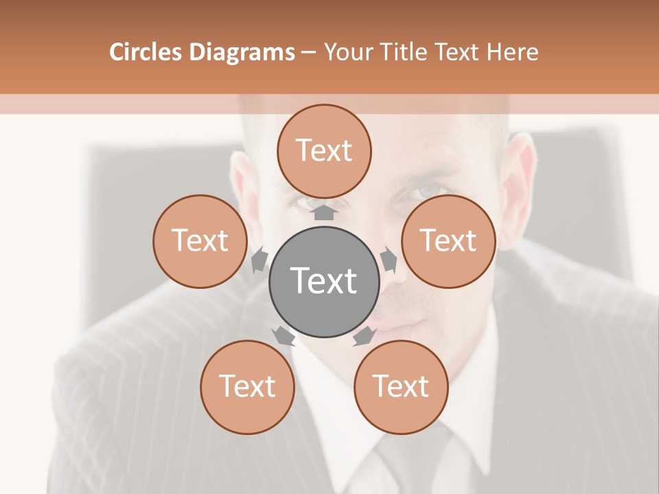 A Man In A Suit Is Looking At The Camera PowerPoint Template