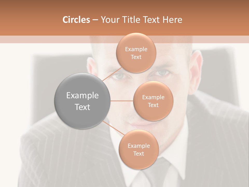 A Man In A Suit Is Looking At The Camera PowerPoint Template