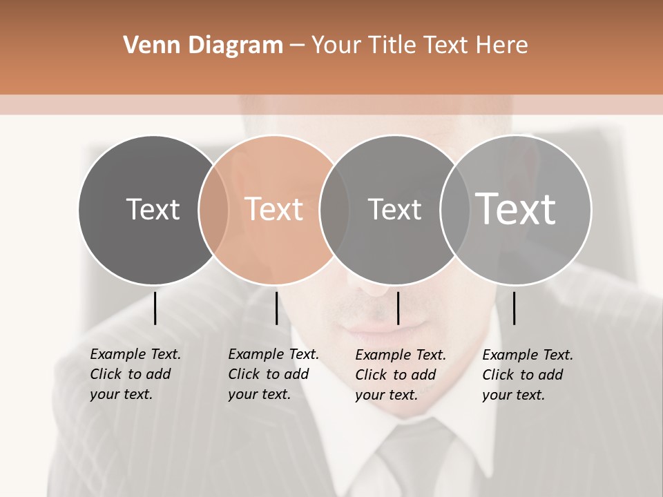 A Man In A Suit Is Looking At The Camera PowerPoint Template