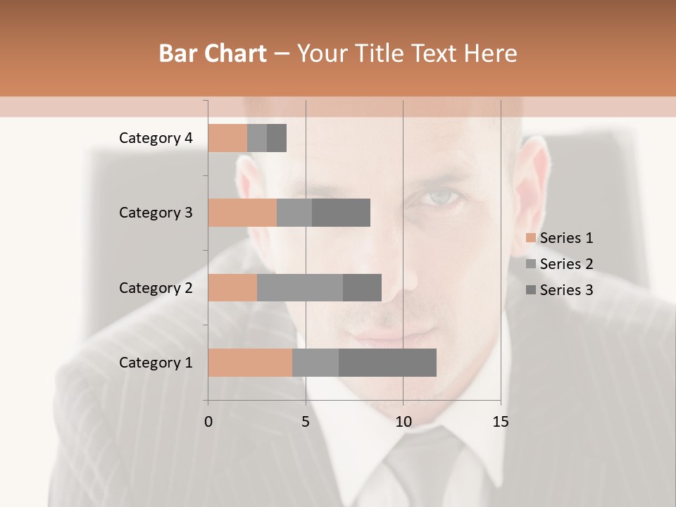 A Man In A Suit Is Looking At The Camera PowerPoint Template