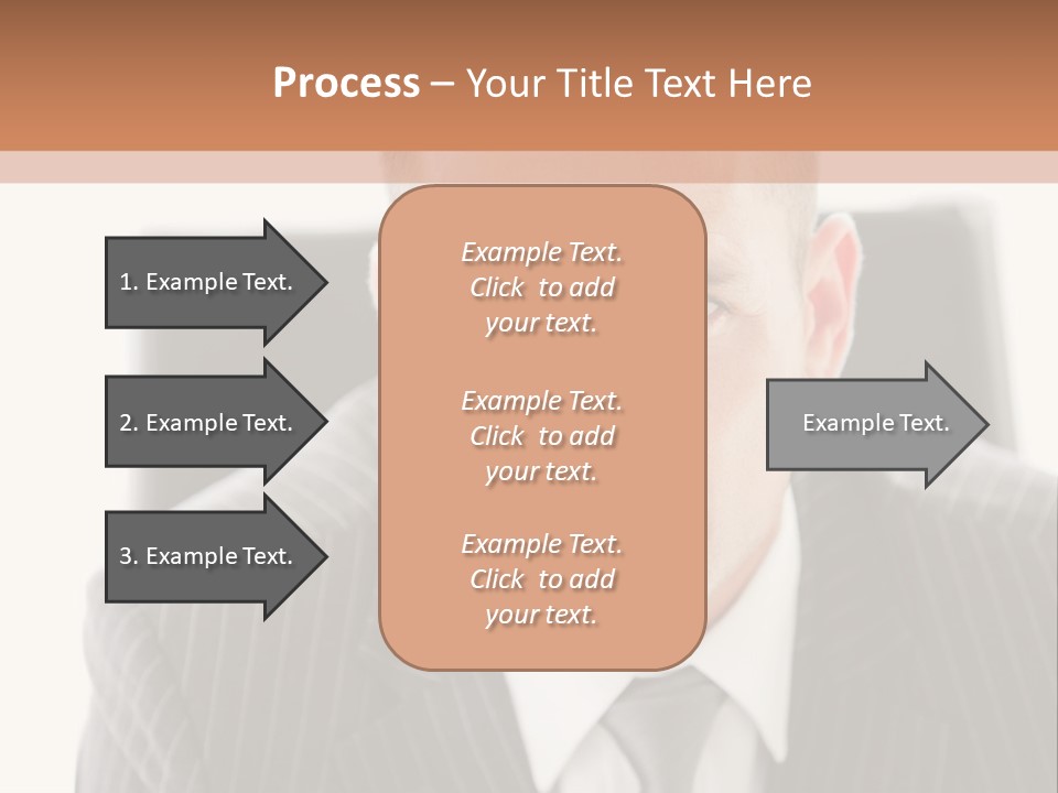 A Man In A Suit Is Looking At The Camera PowerPoint Template