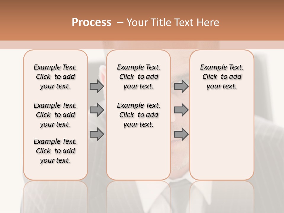 A Man In A Suit Is Looking At The Camera PowerPoint Template