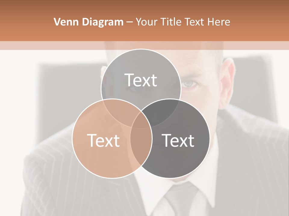 A Man In A Suit Is Looking At The Camera PowerPoint Template