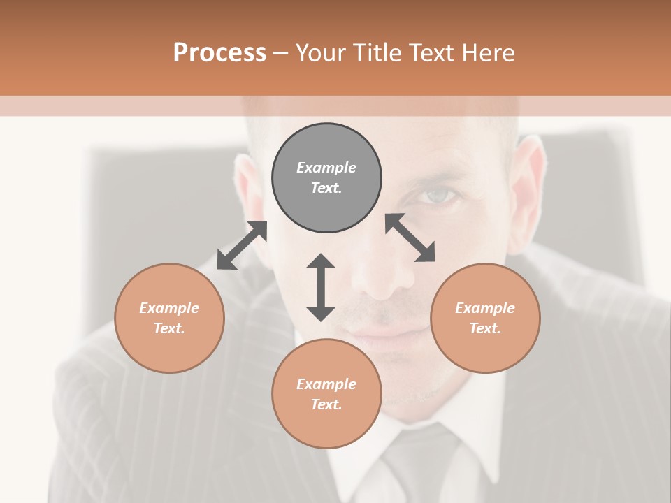 A Man In A Suit Is Looking At The Camera PowerPoint Template