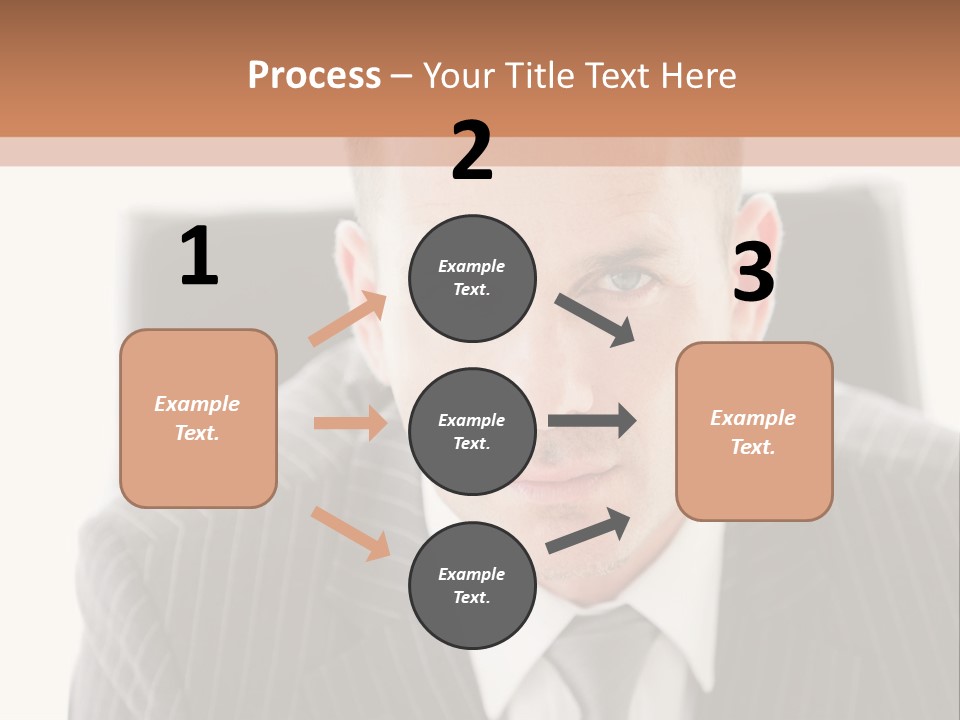 A Man In A Suit Is Looking At The Camera PowerPoint Template